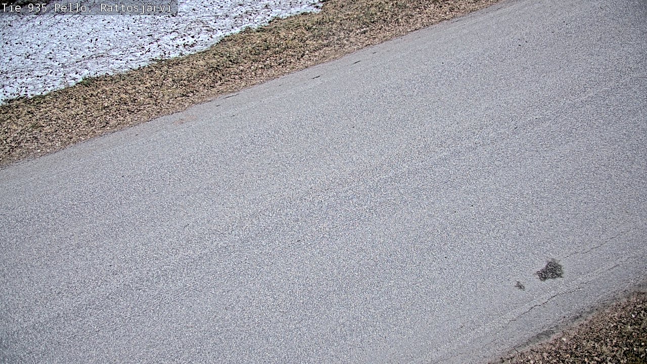Weather Camera Image Väg 935 Rattosjärvi, Pello, Lappi