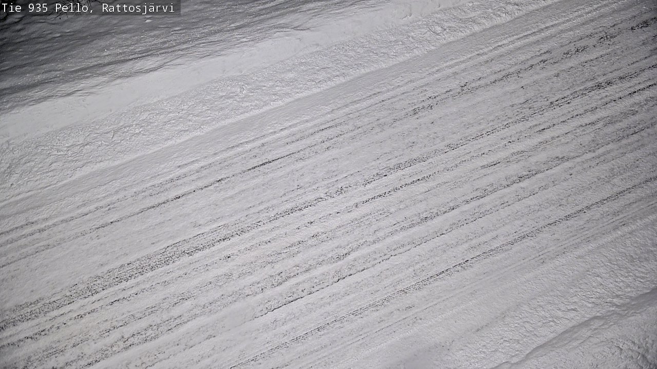 Weather Camera Image Road 935 Rattosjärvi, Pello, Lappi