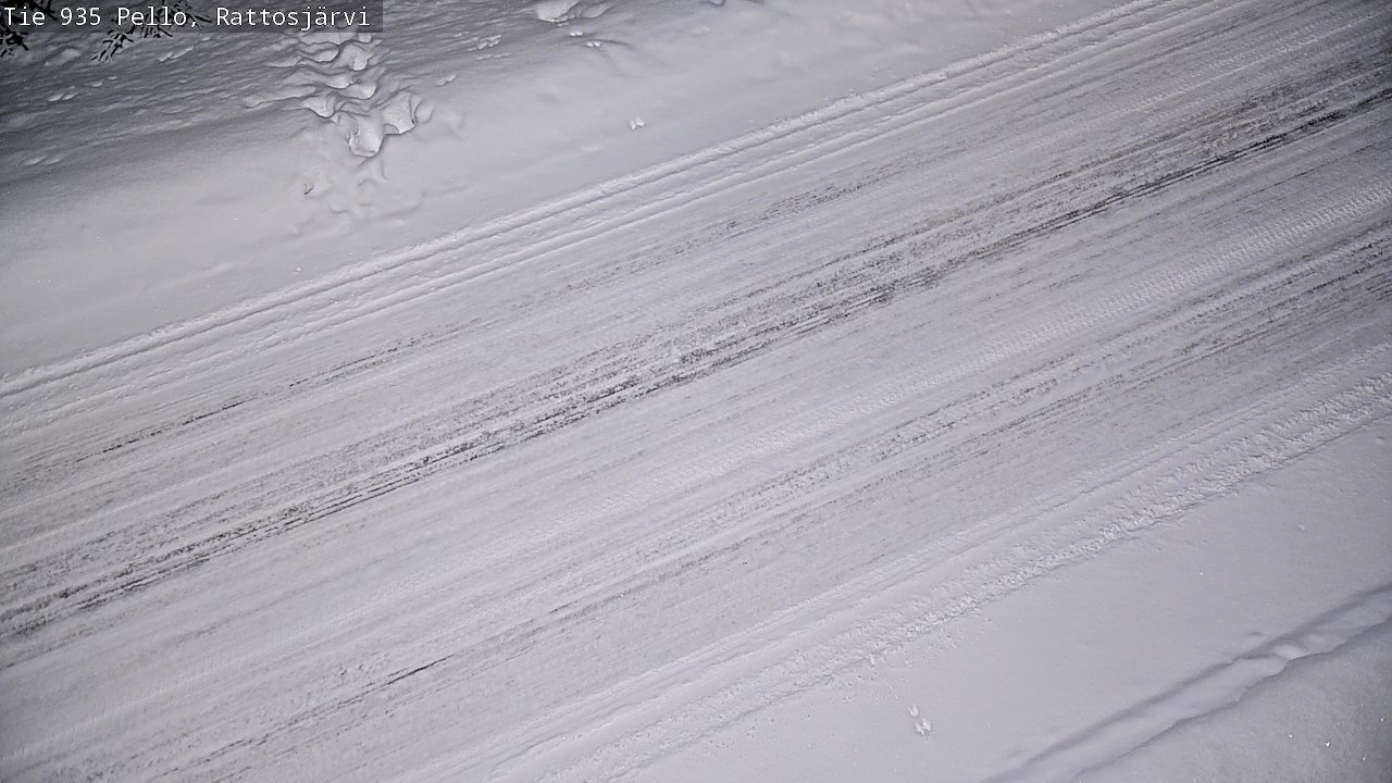 Kelikamerat Kuva Tie 935 Rattosjärvi, Pello, Lappi