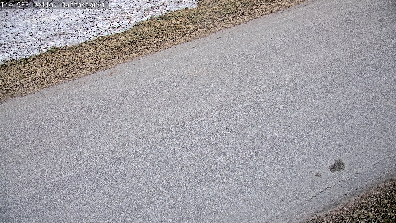 Weather Camera Image Väg 935 Rattosjärvi, Pello, Lappi