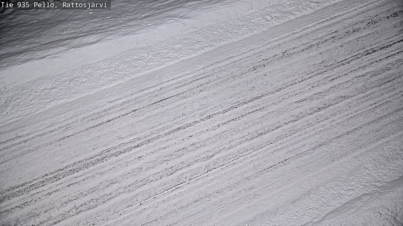 Weather Camera Image Road 935 Rattosjärvi, Pello, Lappi