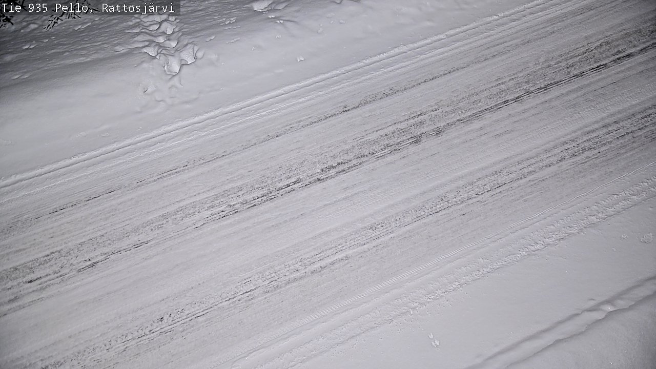 Kelikamerat Kuva Tie 935 Rattosjärvi, Pello, Lappi