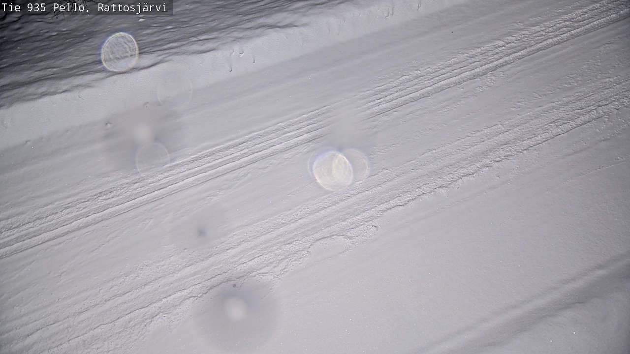 Weather Camera Image Road 935 Rattosjärvi, Pello, Lappi