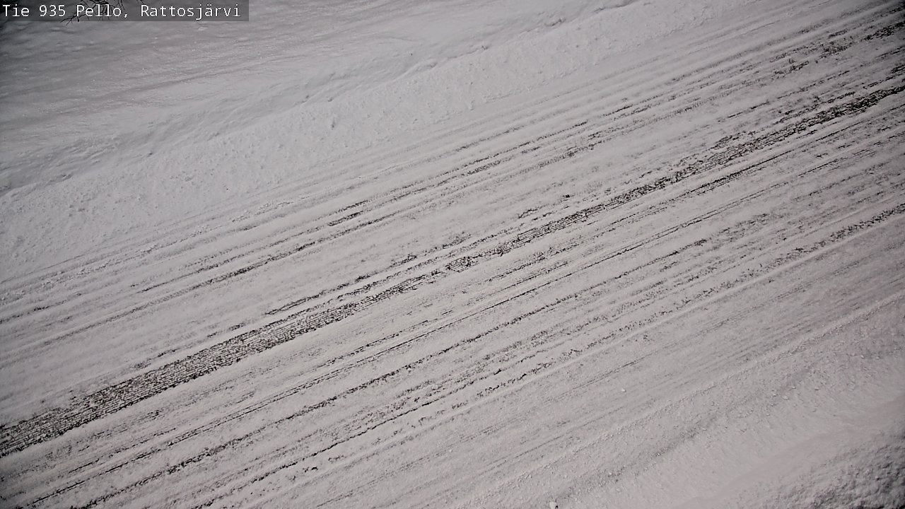 Weather Camera Image Road 935 Rattosjärvi, Pello, Lappi
