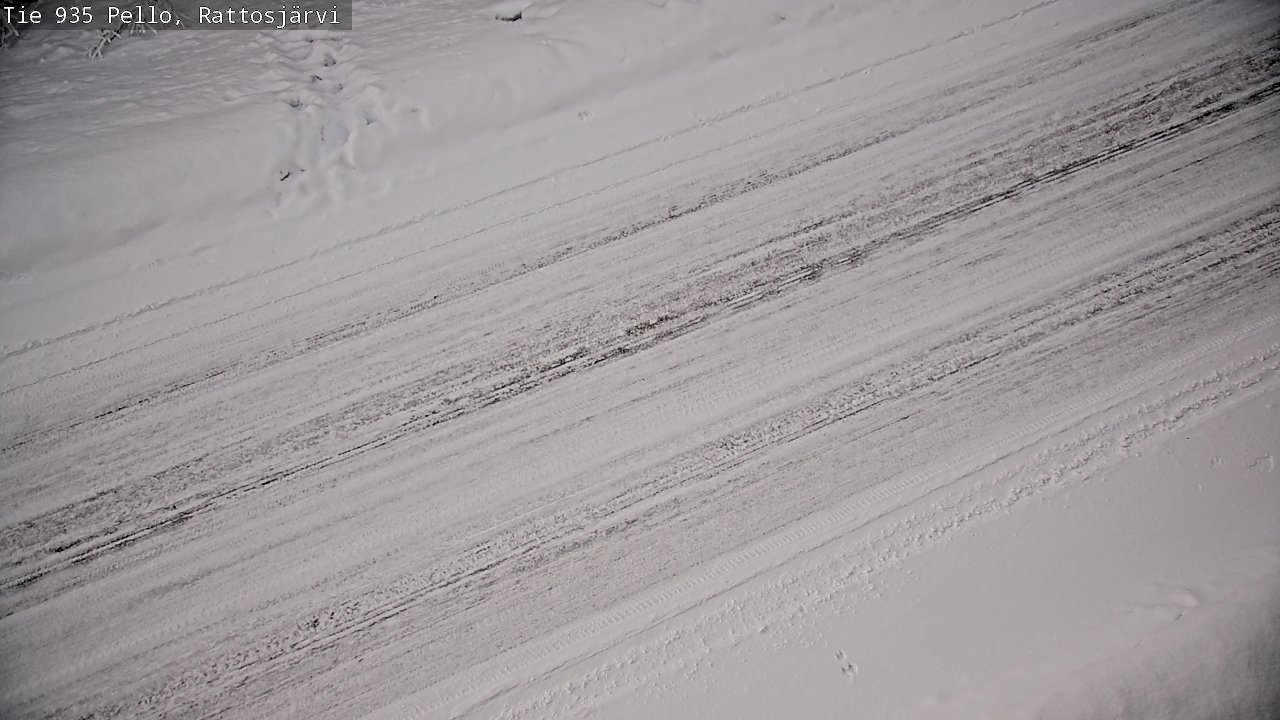 Kelikamerat Kuva Tie 935 Rattosjärvi, Pello, Lappi