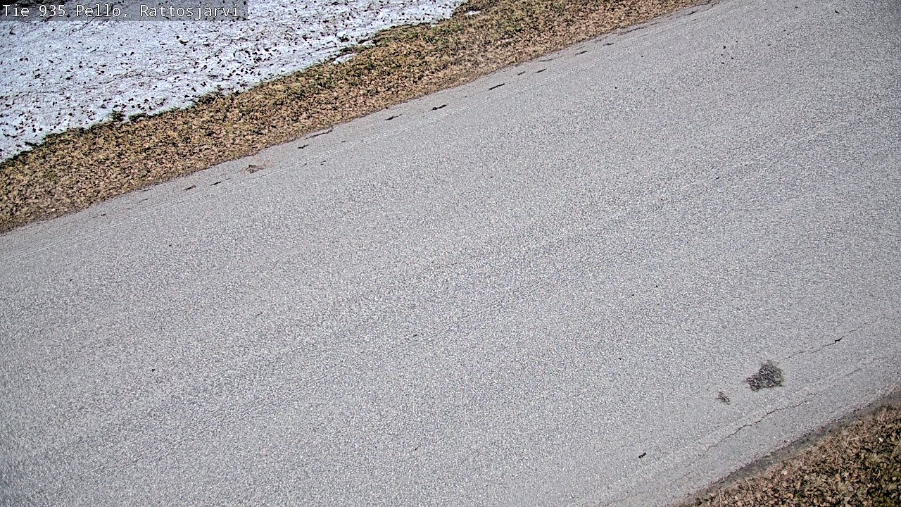Weather Camera Image Väg 935 Rattosjärvi, Pello, Lappi