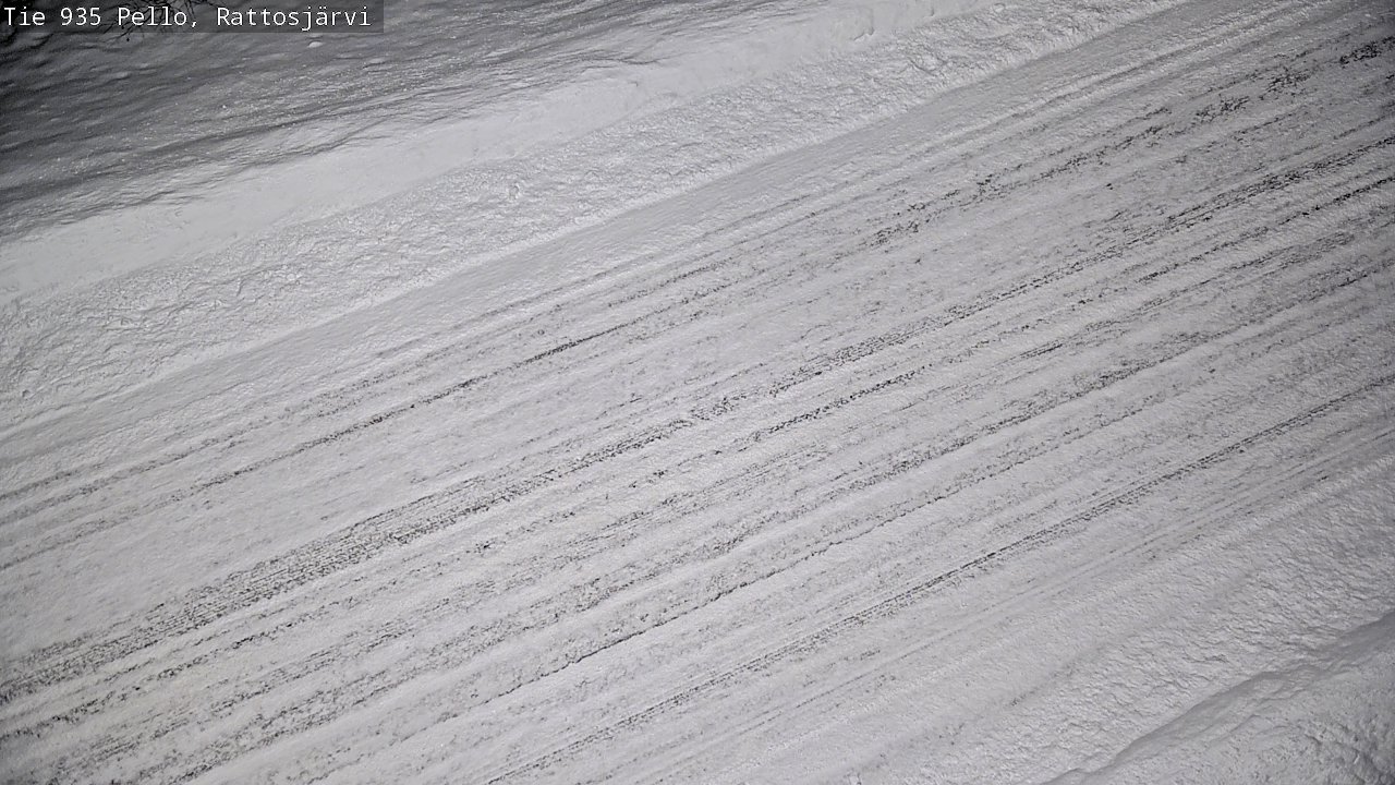 Weather Camera Image Road 935 Rattosjärvi, Pello, Lappi