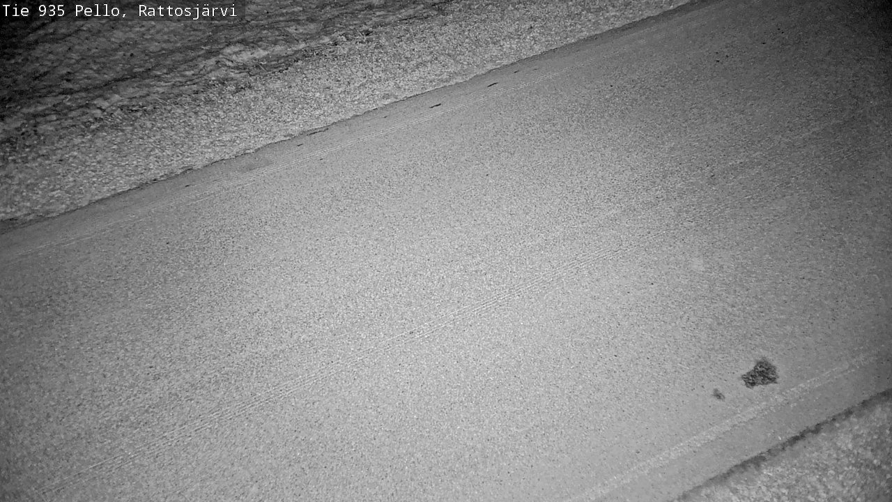 Weather Camera Image Väg 935 Rattosjärvi, Pello, Lappi