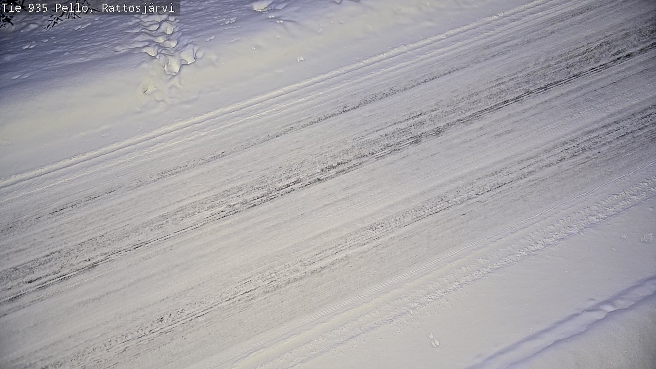 Kelikamerat Kuva Tie 935 Rattosjärvi, Pello, Lappi