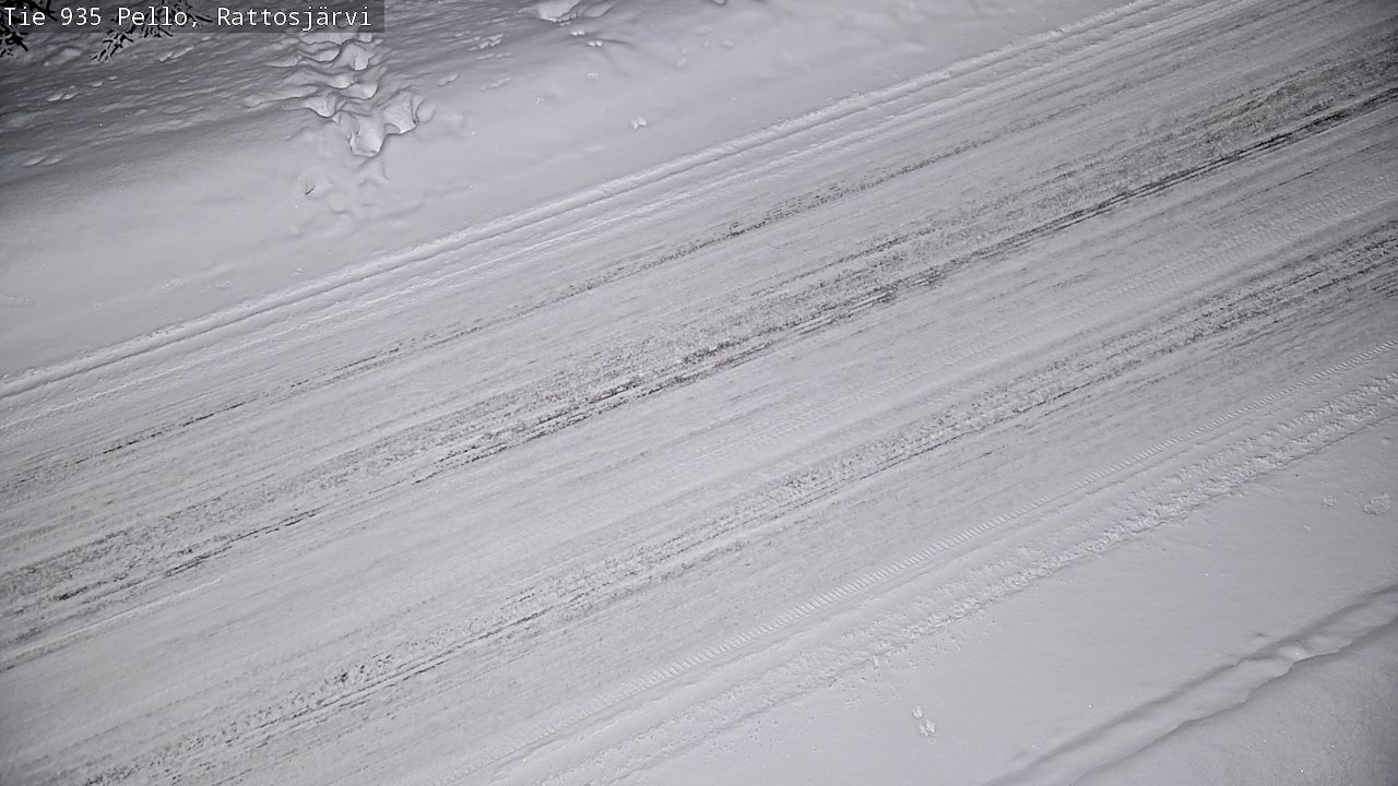 Kelikamerat Kuva Tie 935 Rattosjärvi, Pello, Lappi