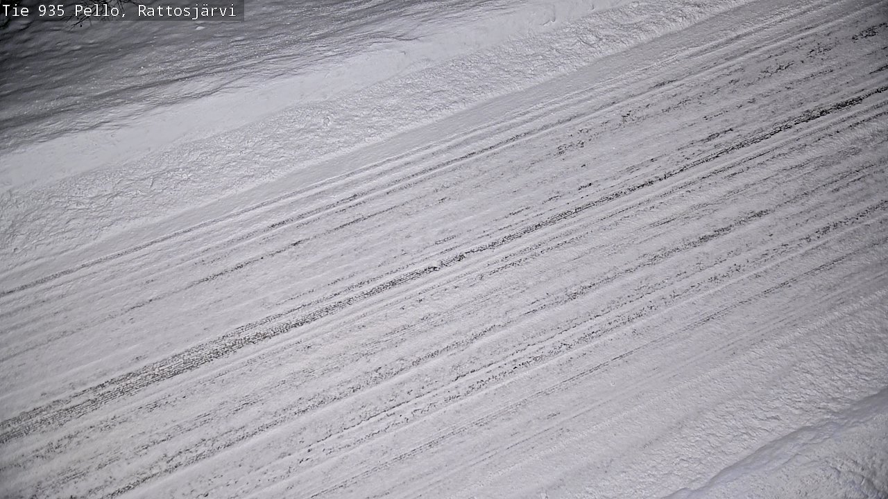 Weather Camera Image Road 935 Rattosjärvi, Pello, Lappi