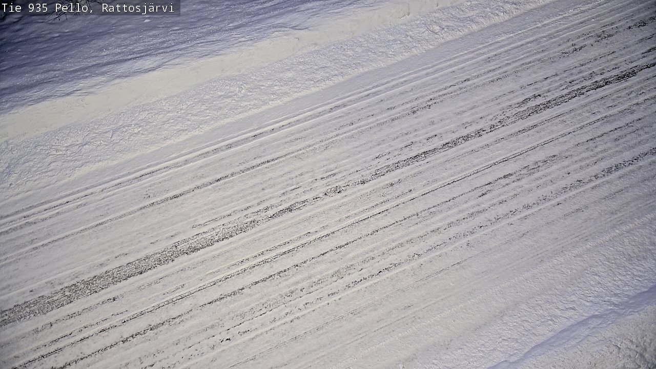Weather Camera Image Road 935 Rattosjärvi, Pello, Lappi