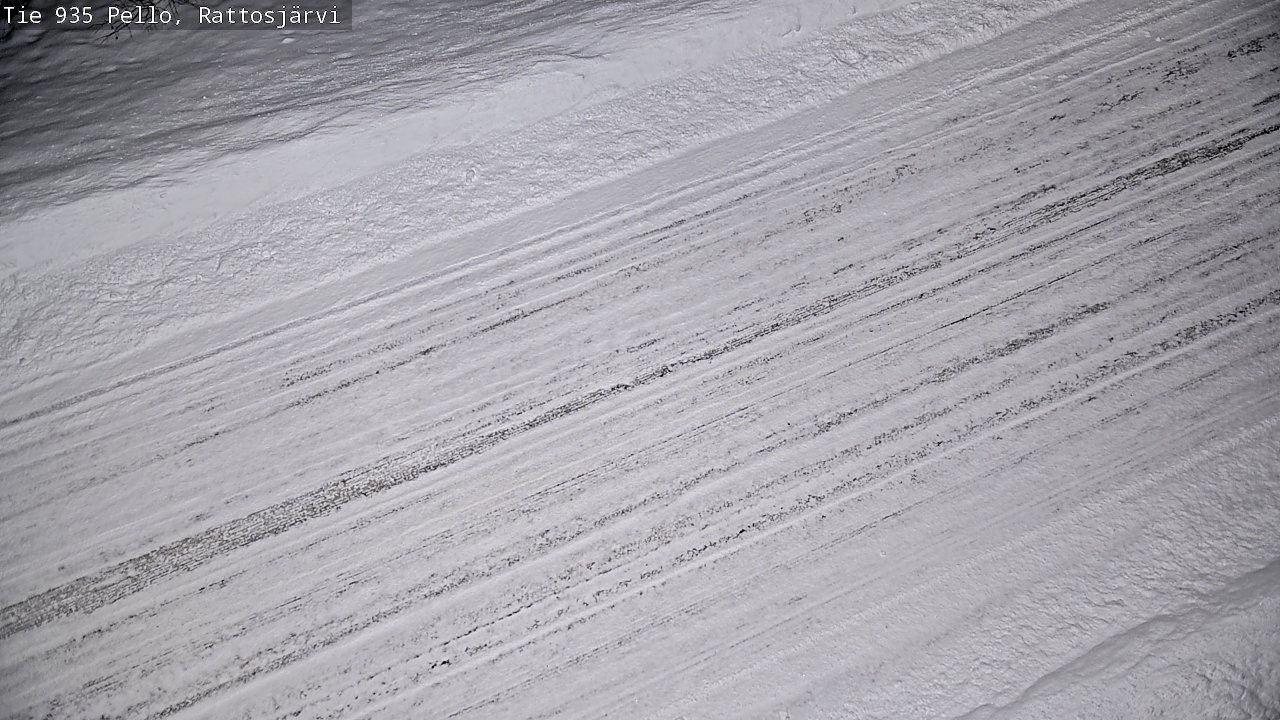 Weather Camera Image Road 935 Rattosjärvi, Pello, Lappi