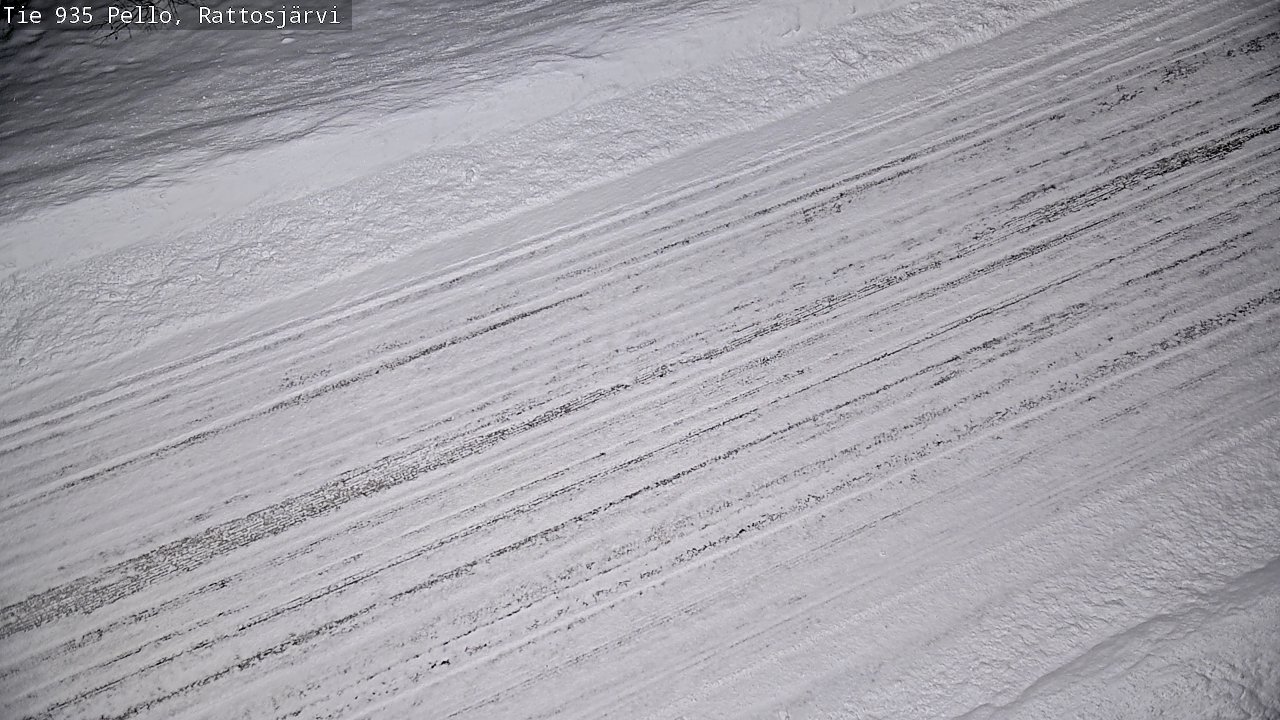 Weather Camera Image Road 935 Rattosjärvi, Pello, Lappi