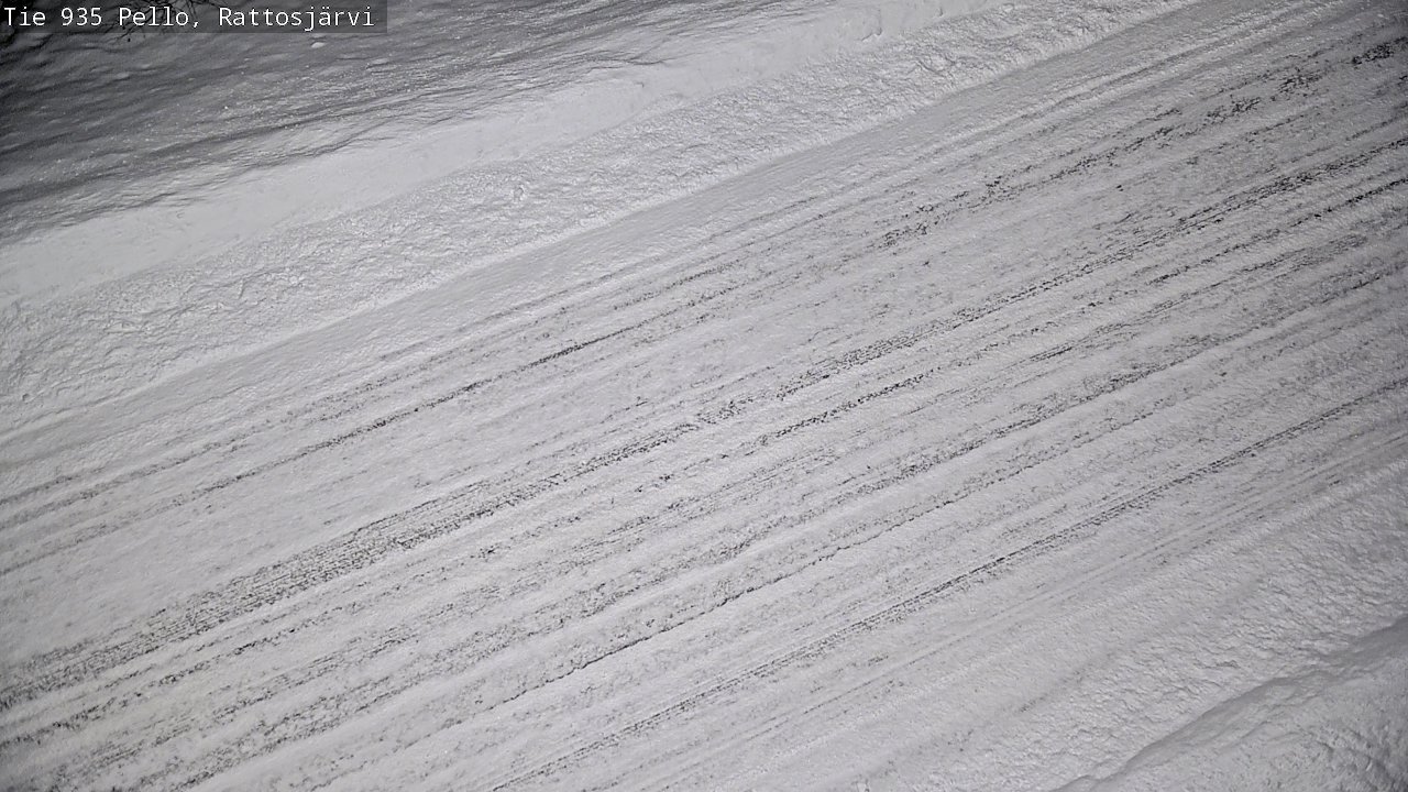 Weather Camera Image Road 935 Rattosjärvi, Pello, Lappi