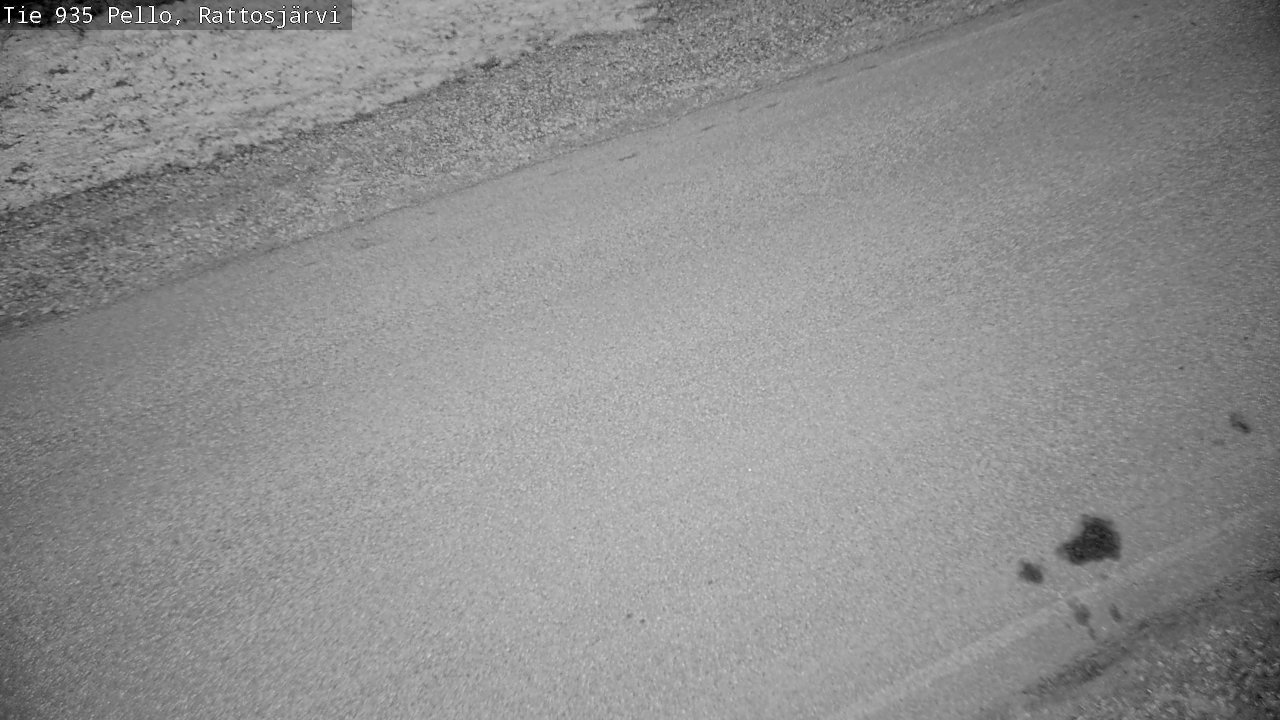 Weather Camera Image Väg 935 Rattosjärvi, Pello, Lappi
