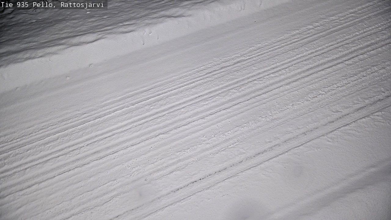 Weather Camera Image Road 935 Rattosjärvi, Pello, Lappi