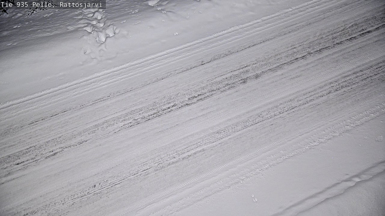 Kelikamerat Kuva Tie 935 Rattosjärvi, Pello, Lappi