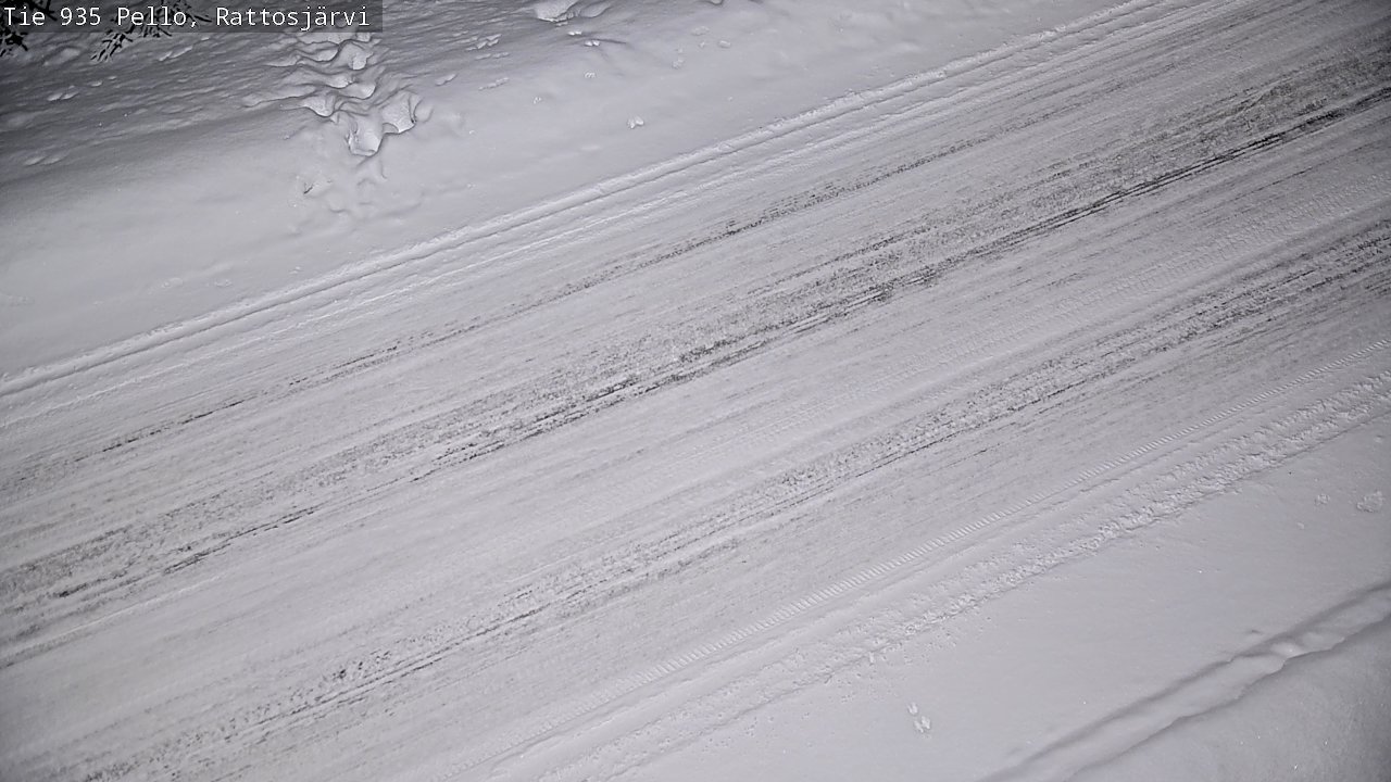 Kelikamerat Kuva Tie 935 Rattosjärvi, Pello, Lappi