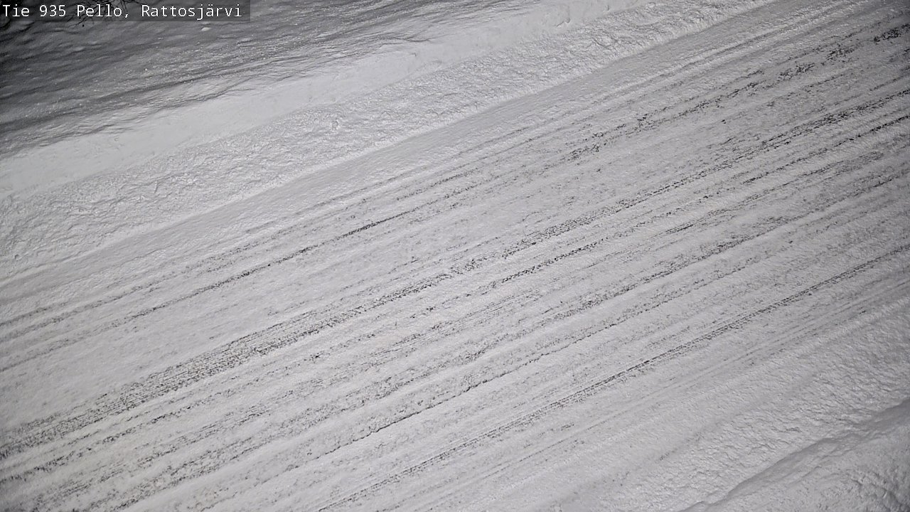 Weather Camera Image Road 935 Rattosjärvi, Pello, Lappi