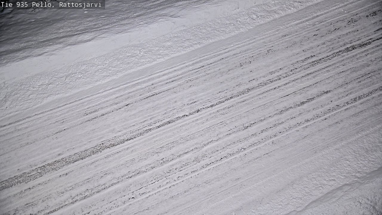 Weather Camera Image Road 935 Rattosjärvi, Pello, Lappi