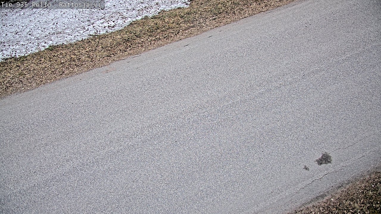 Weather Camera Image Väg 935 Rattosjärvi, Pello, Lappi