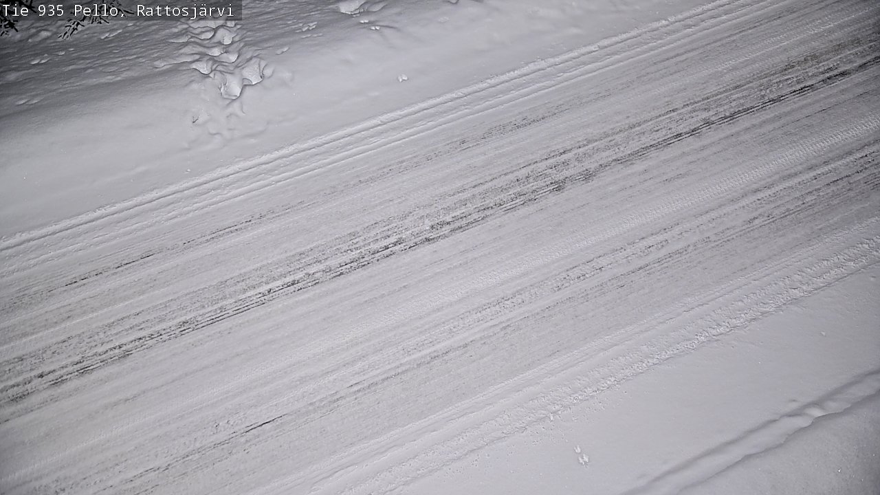 Kelikamerat Kuva Tie 935 Rattosjärvi, Pello, Lappi