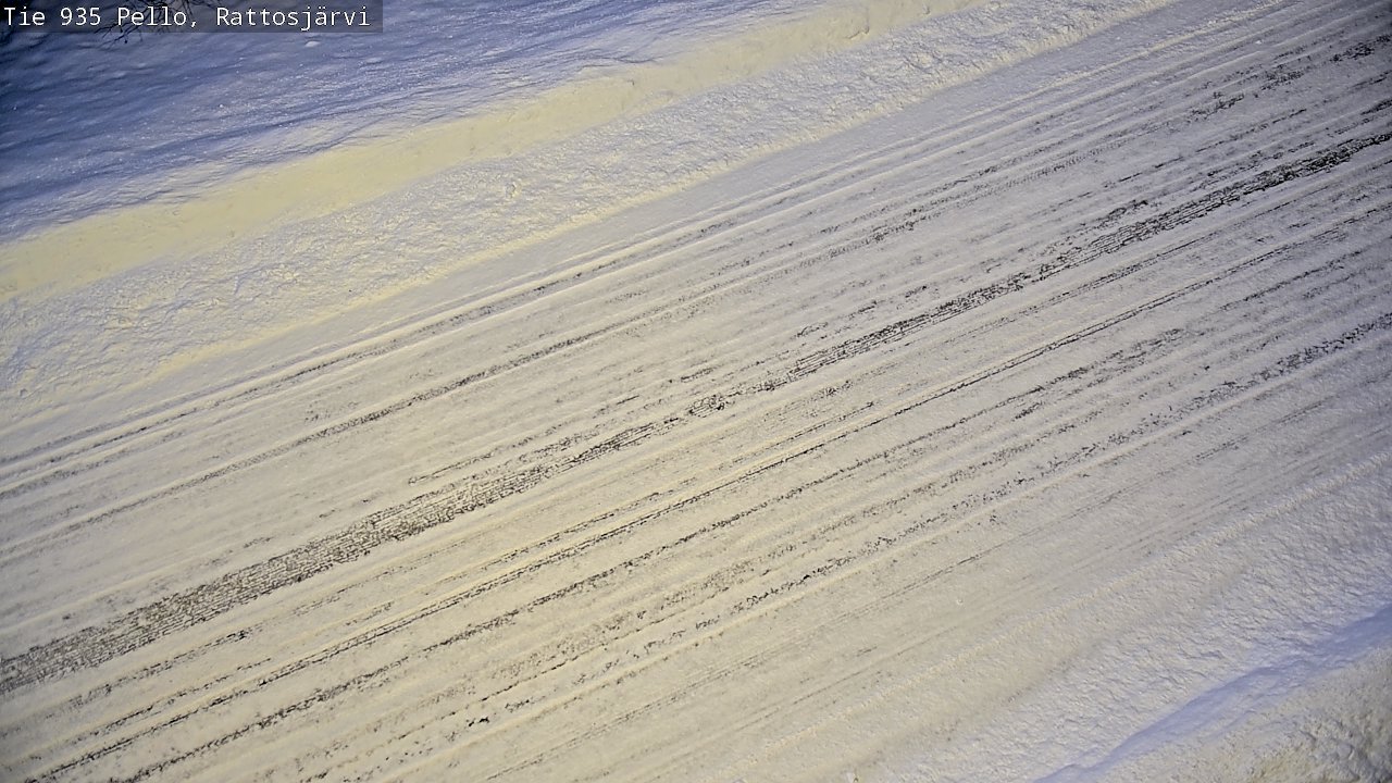 Weather Camera Image Road 935 Rattosjärvi, Pello, Lappi