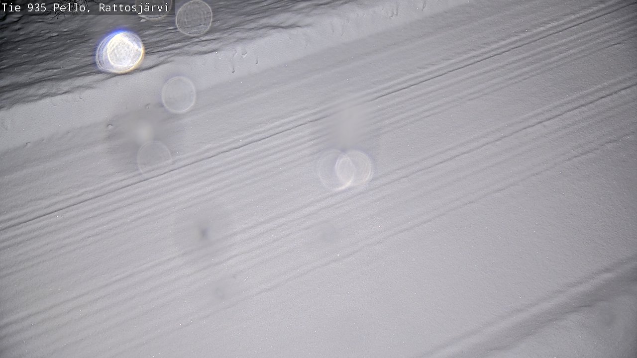 Weather Camera Image Road 935 Rattosjärvi, Pello, Lappi