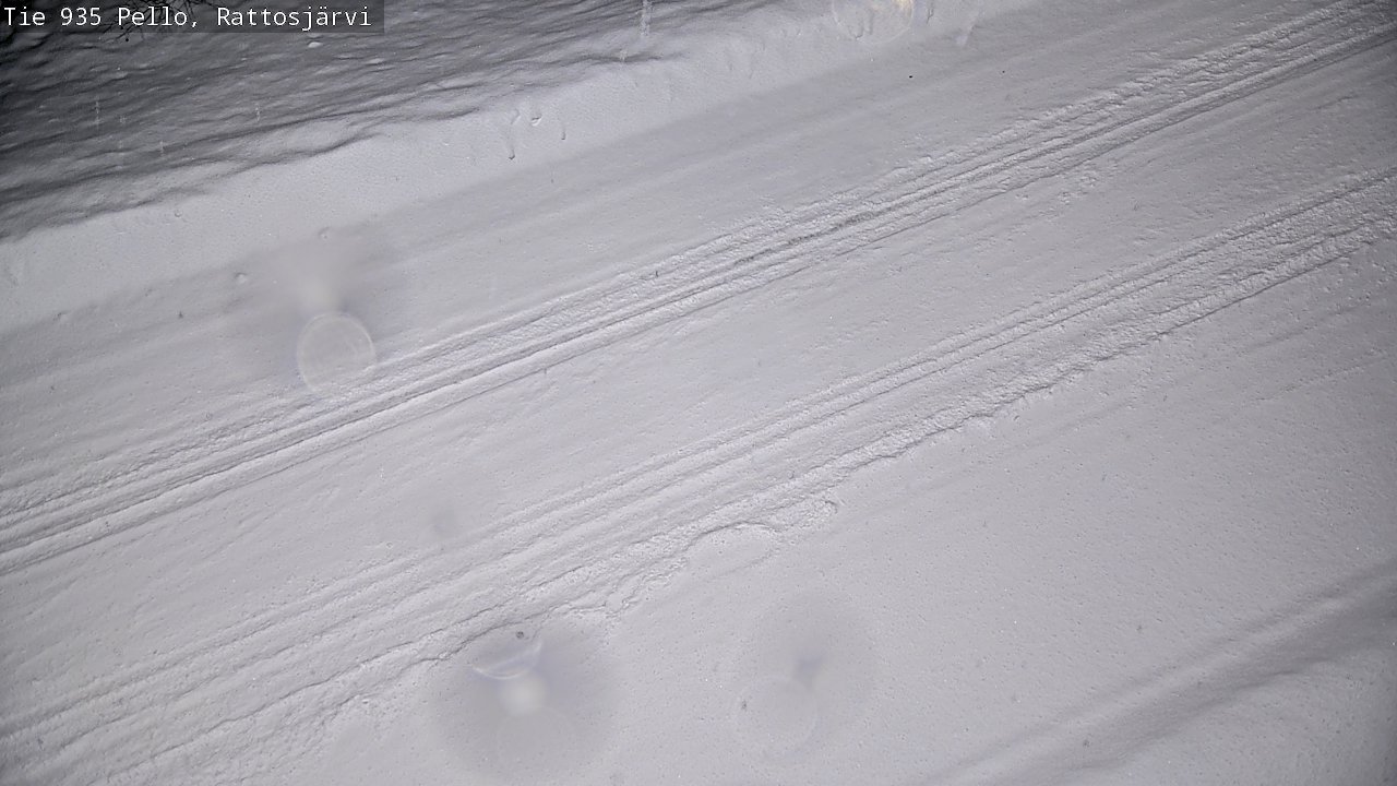 Weather Camera Image Road 935 Rattosjärvi, Pello, Lappi