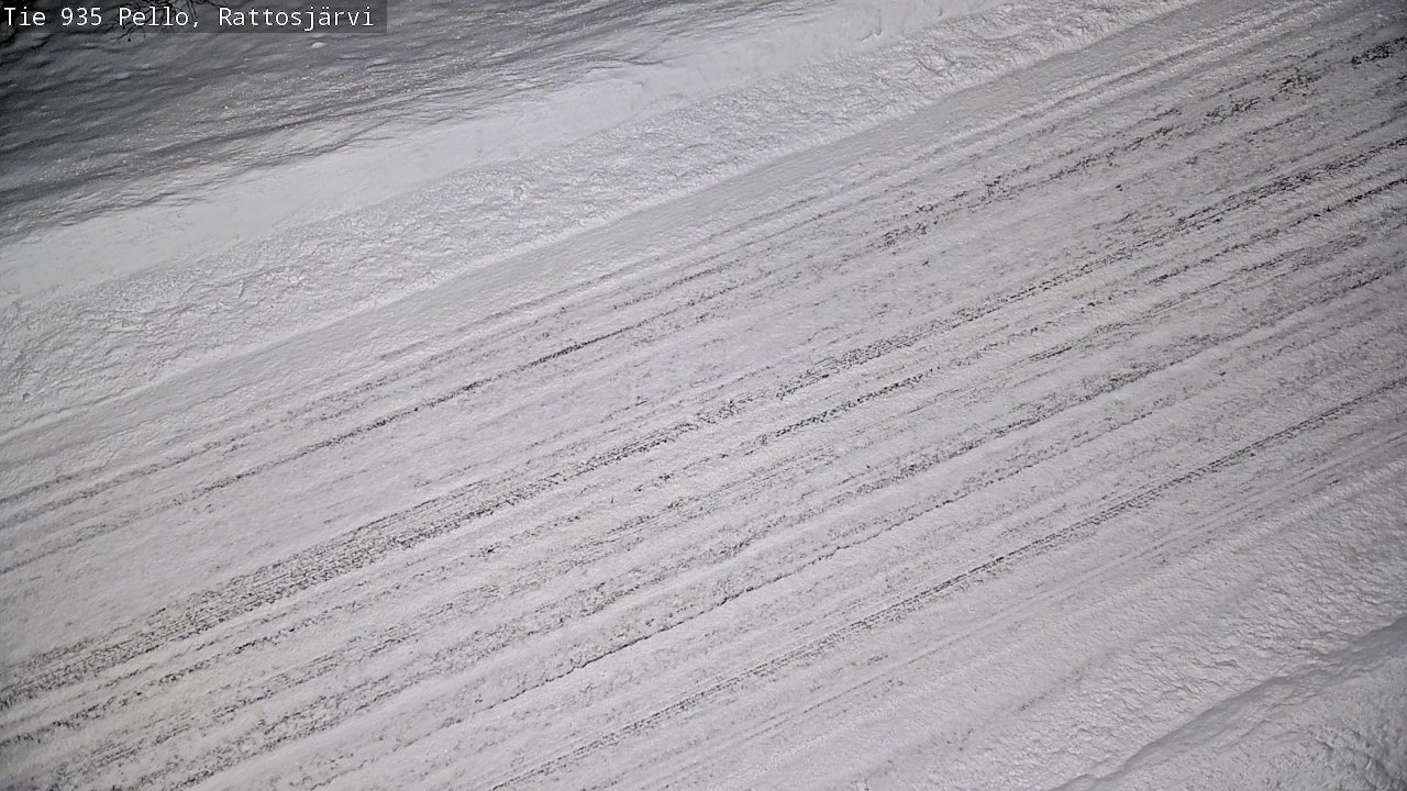 Weather Camera Image Road 935 Rattosjärvi, Pello, Lappi