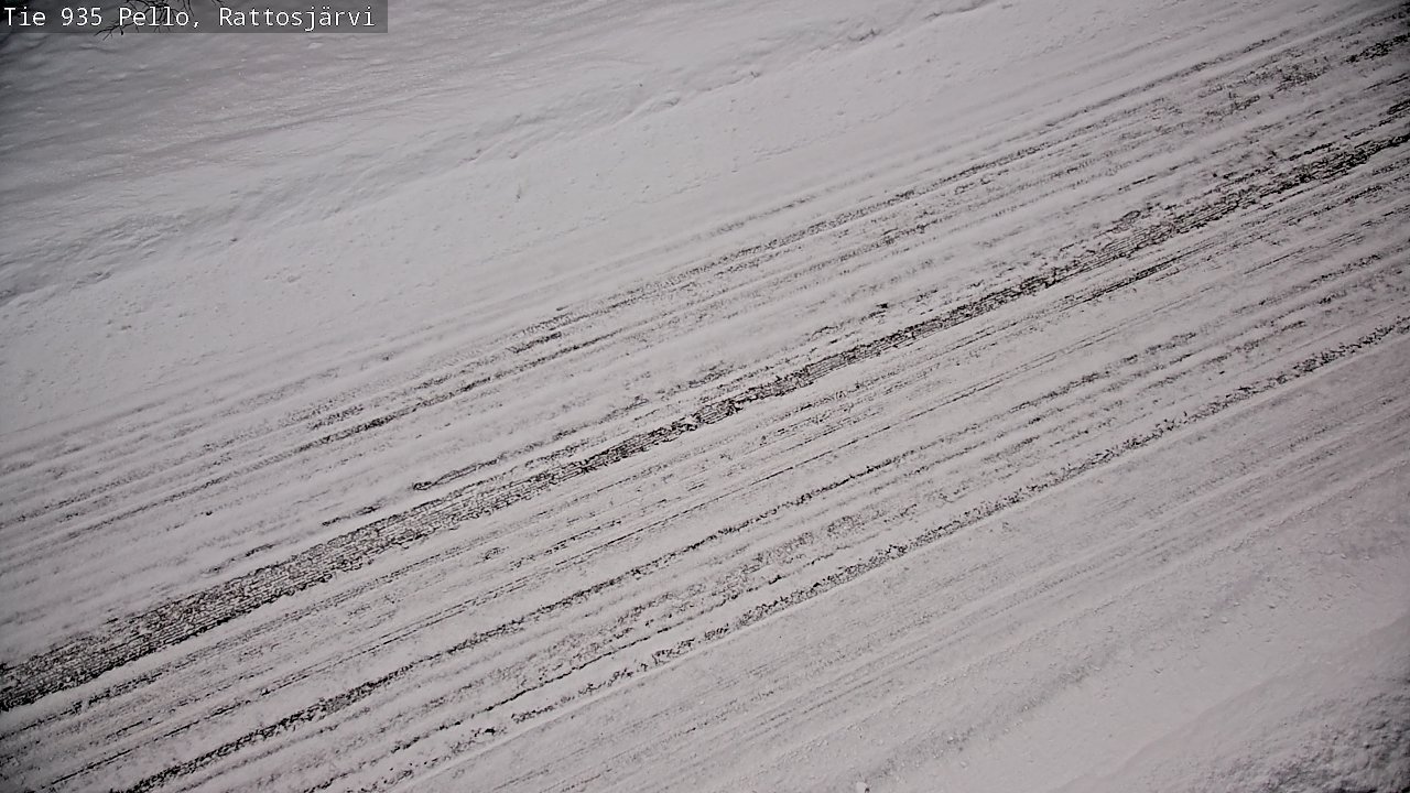 Weather Camera Image Road 935 Rattosjärvi, Pello, Lappi