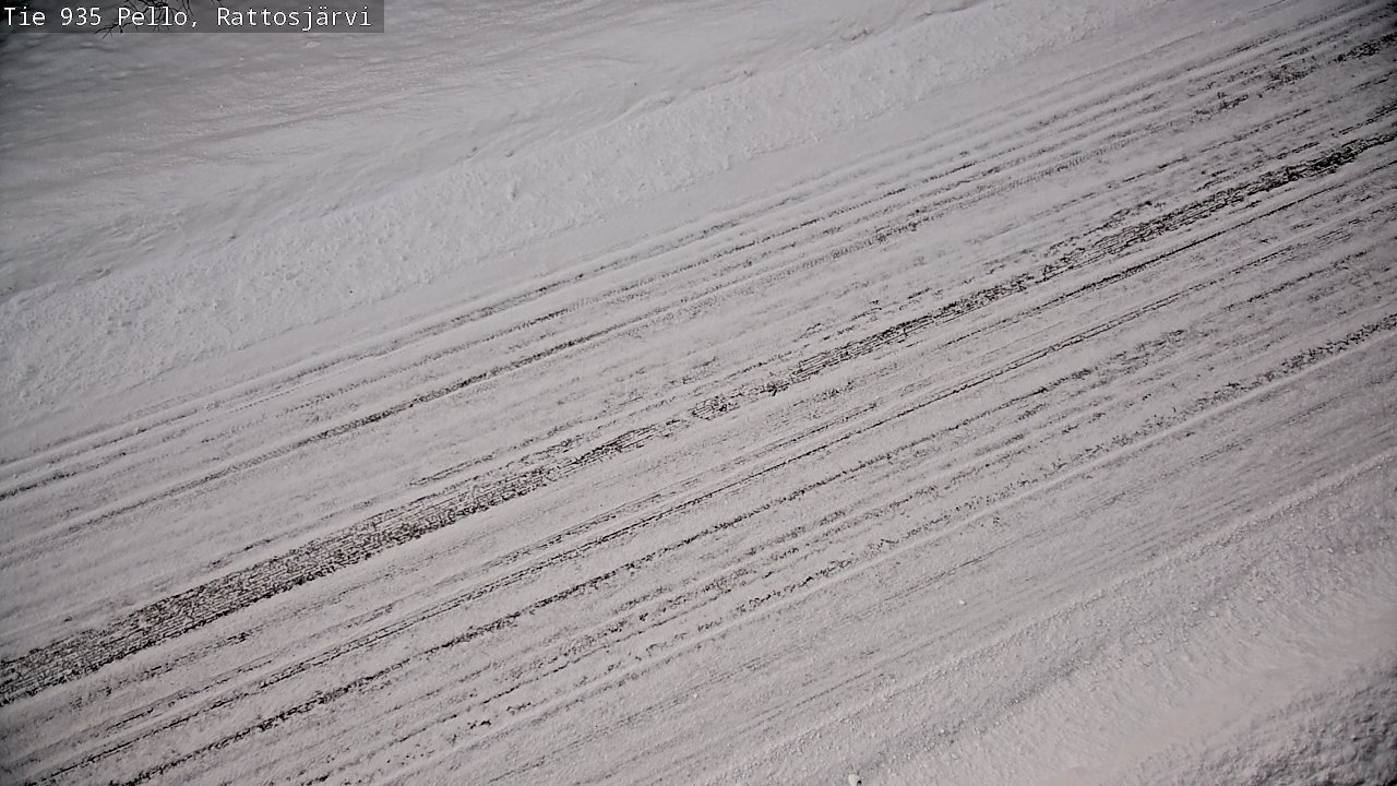 Weather Camera Image Road 935 Rattosjärvi, Pello, Lappi