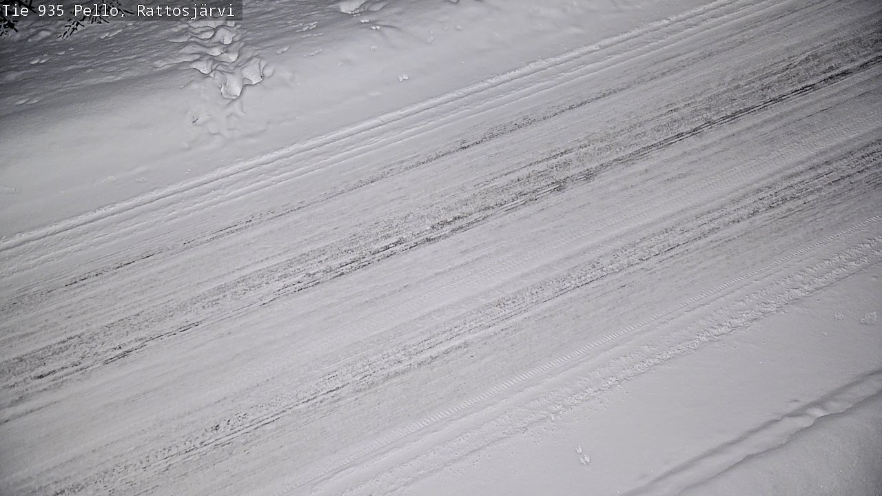 Kelikamerat Kuva Tie 935 Rattosjärvi, Pello, Lappi