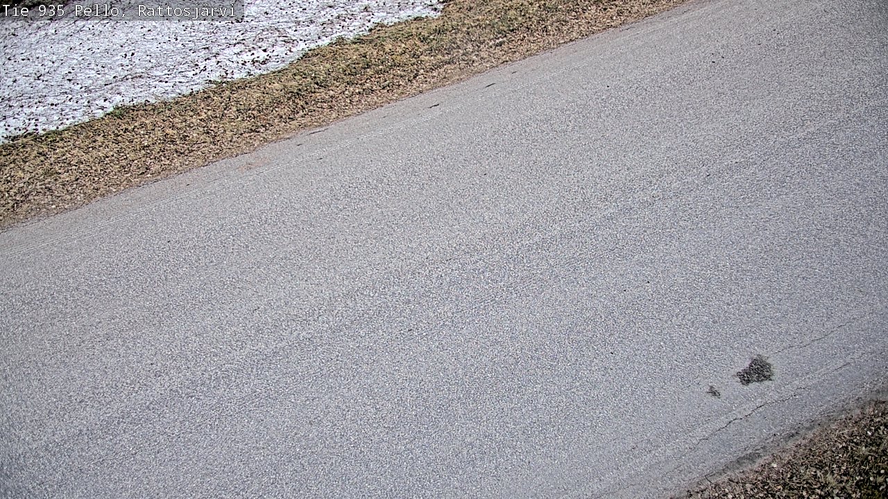 Weather Camera Image Väg 935 Rattosjärvi, Pello, Lappi
