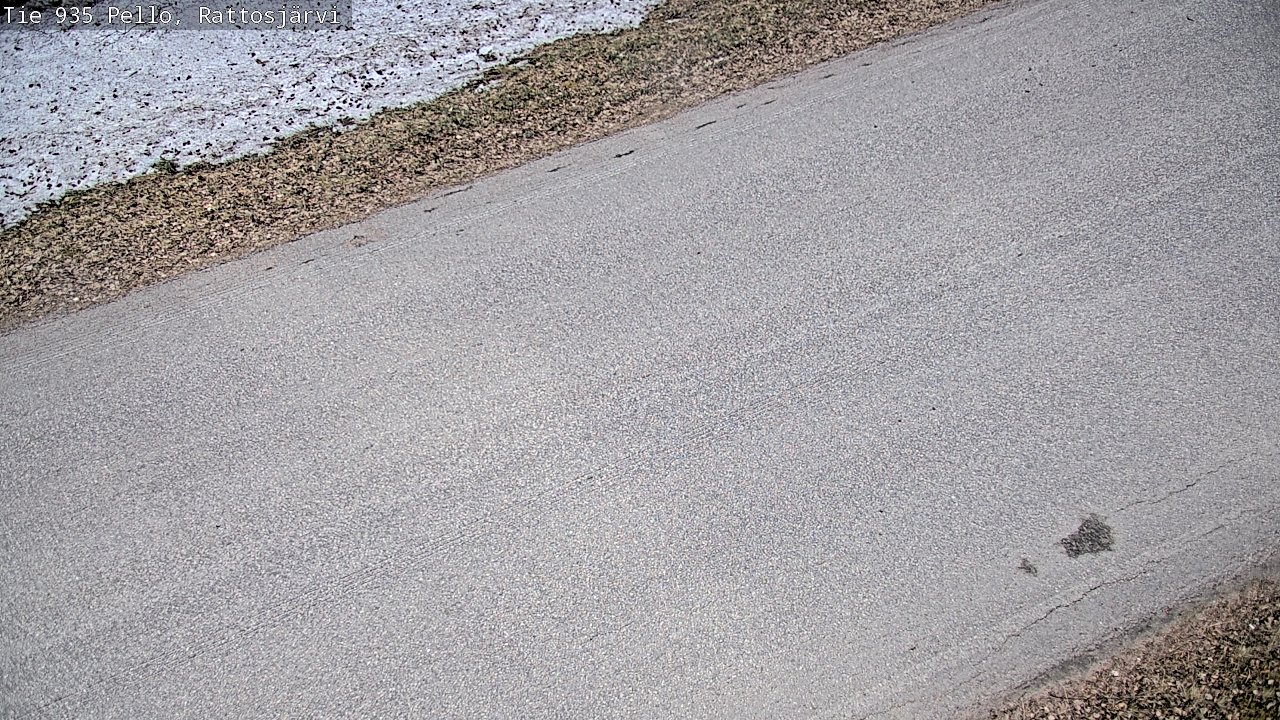 Weather Camera Image Väg 935 Rattosjärvi, Pello, Lappi