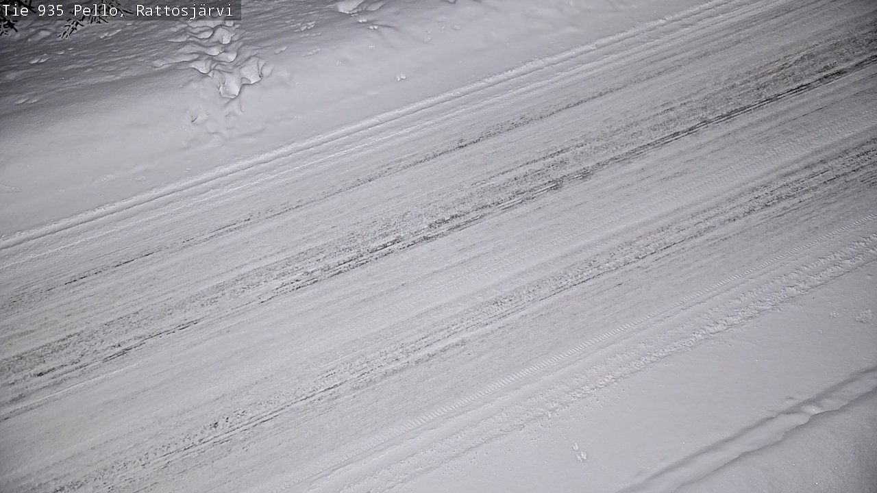 Kelikamerat Kuva Tie 935 Rattosjärvi, Pello, Lappi