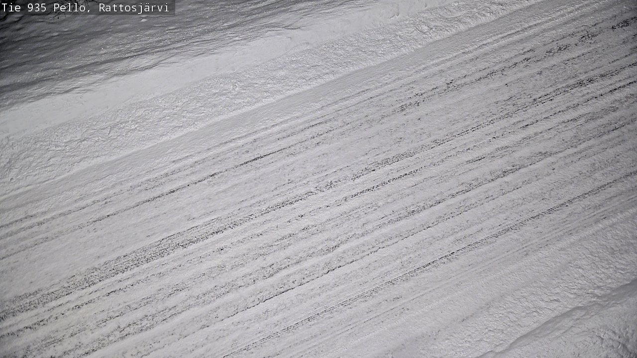 Weather Camera Image Road 935 Rattosjärvi, Pello, Lappi