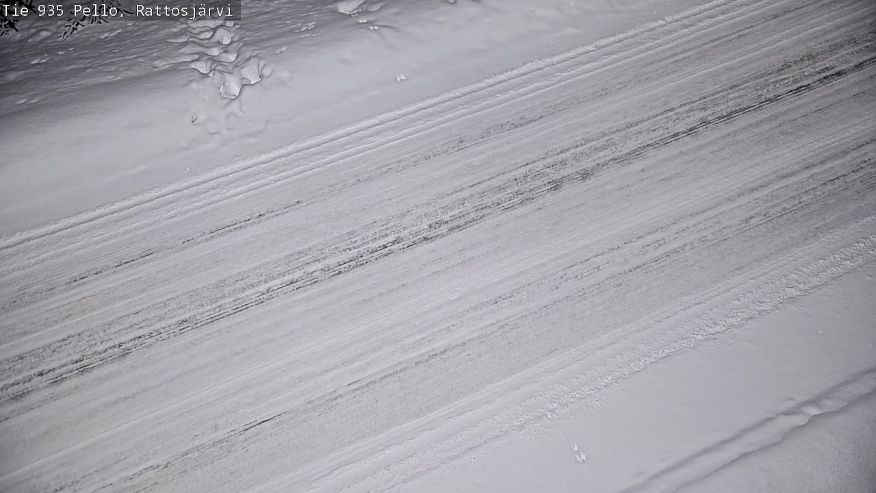 Kelikamerat Kuva Tie 935 Rattosjärvi, Pello, Lappi