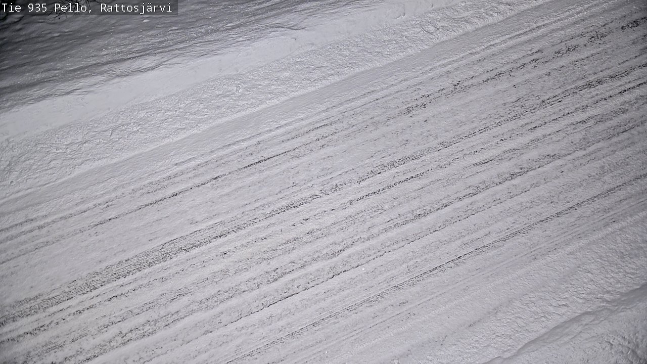 Weather Camera Image Road 935 Rattosjärvi, Pello, Lappi