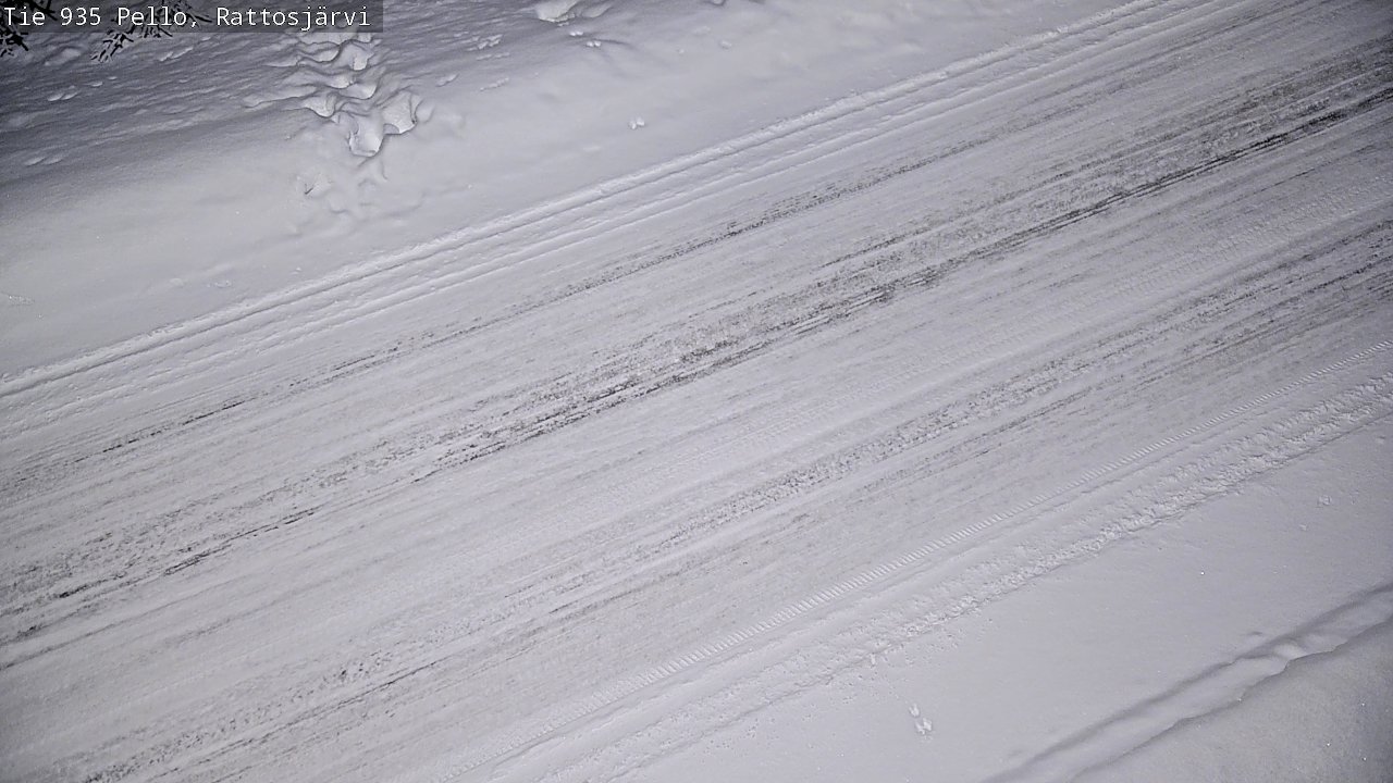 Kelikamerat Kuva Tie 935 Rattosjärvi, Pello, Lappi