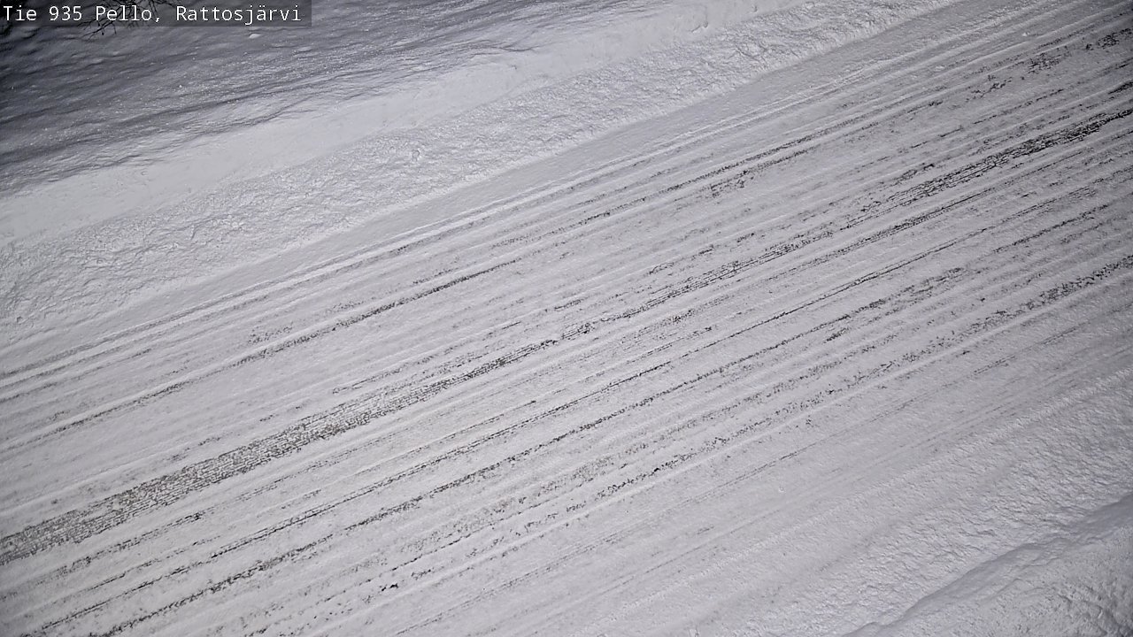 Weather Camera Image Road 935 Rattosjärvi, Pello, Lappi