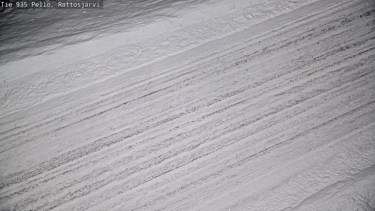 Weather Camera Image Road 935 Rattosjärvi, Pello, Lappi