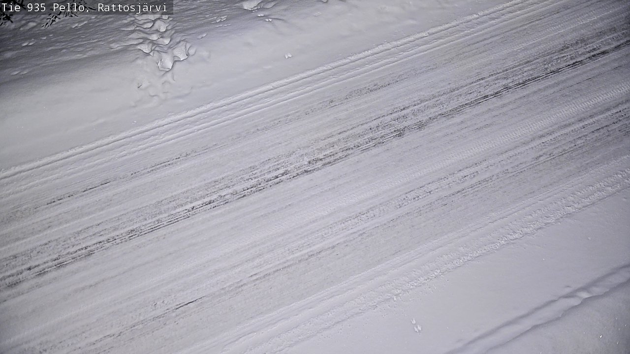 Kelikamerat Kuva Tie 935 Rattosjärvi, Pello, Lappi