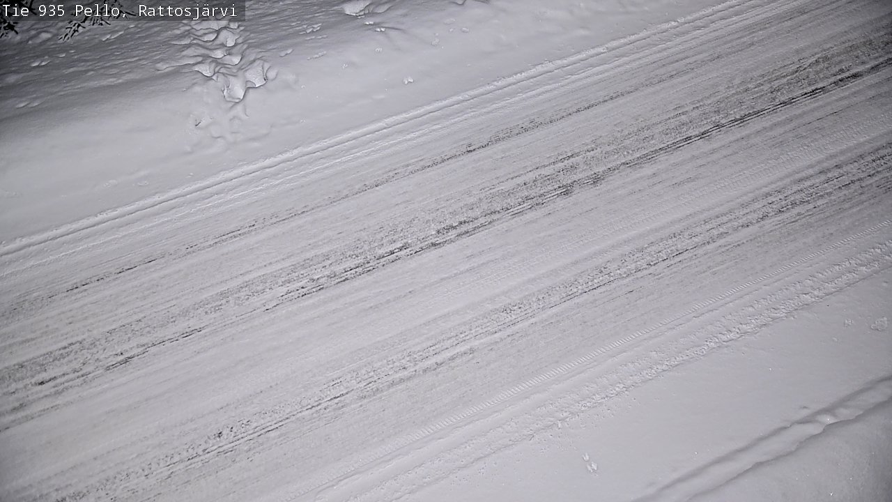 Kelikamerat Kuva Tie 935 Rattosjärvi, Pello, Lappi