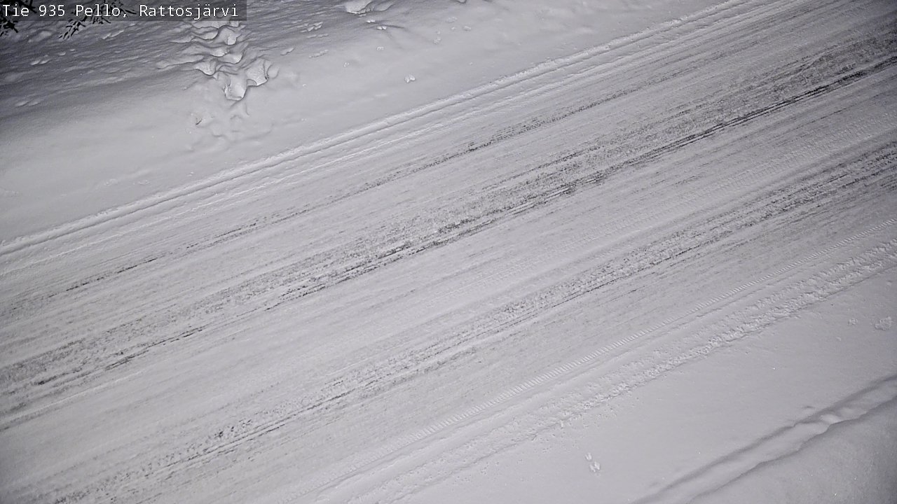 Kelikamerat Kuva Tie 935 Rattosjärvi, Pello, Lappi