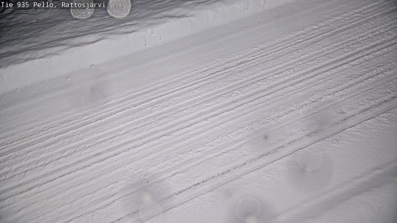 Weather Camera Image Road 935 Rattosjärvi, Pello, Lappi