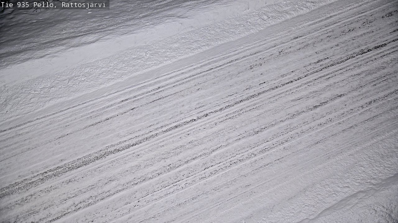 Weather Camera Image Road 935 Rattosjärvi, Pello, Lappi