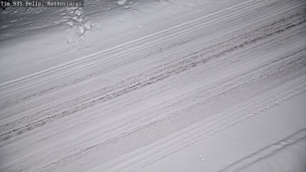 Kelikamerat Kuva Tie 935 Rattosjärvi, Pello, Lappi