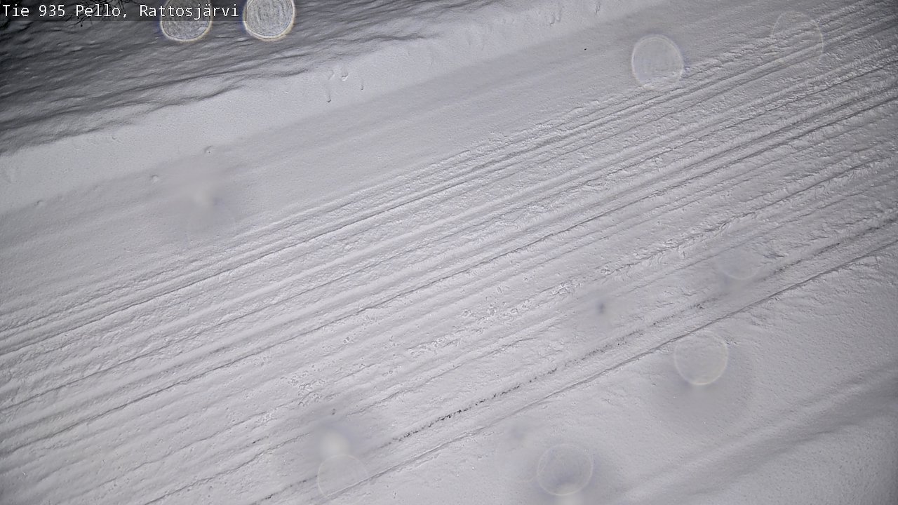 Weather Camera Image Road 935 Rattosjärvi, Pello, Lappi